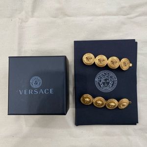 Versace Left Medusa Tribute Hair Pins